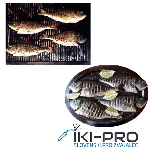 Žar na oglje 100x50 leskovački + kovinska polica TOP PRO - IKI-PRO